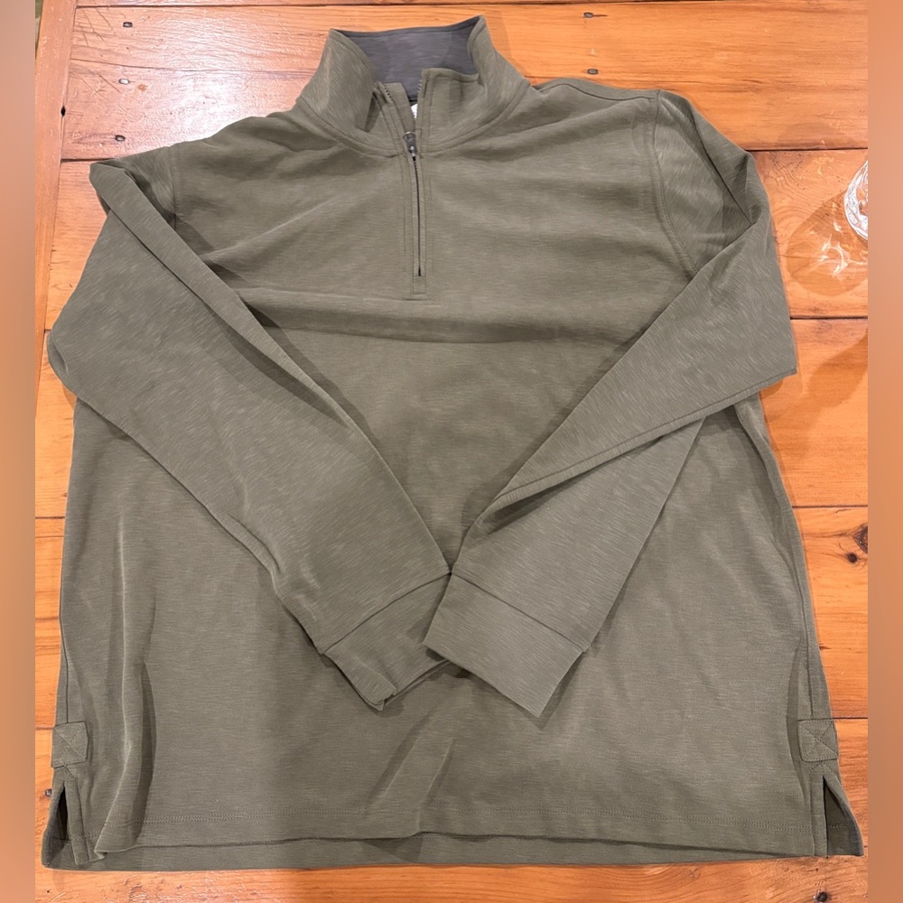Orvis Men’s Quarter-Zip Pullover – Olive Green – Size XL – NWT (Minor Flaw)